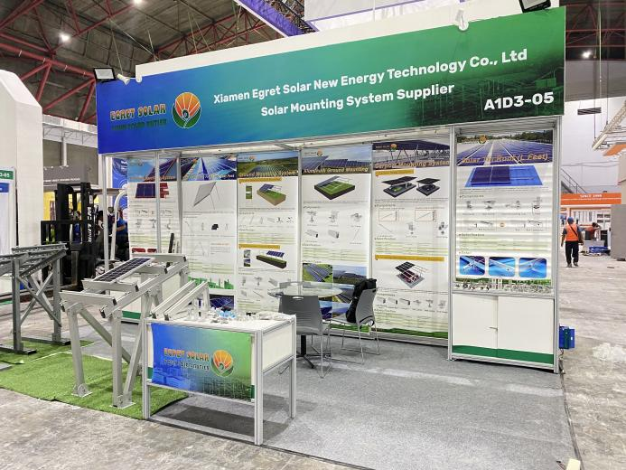 Le support de montage solaire Egret brille à Solartech Indonesia 2026