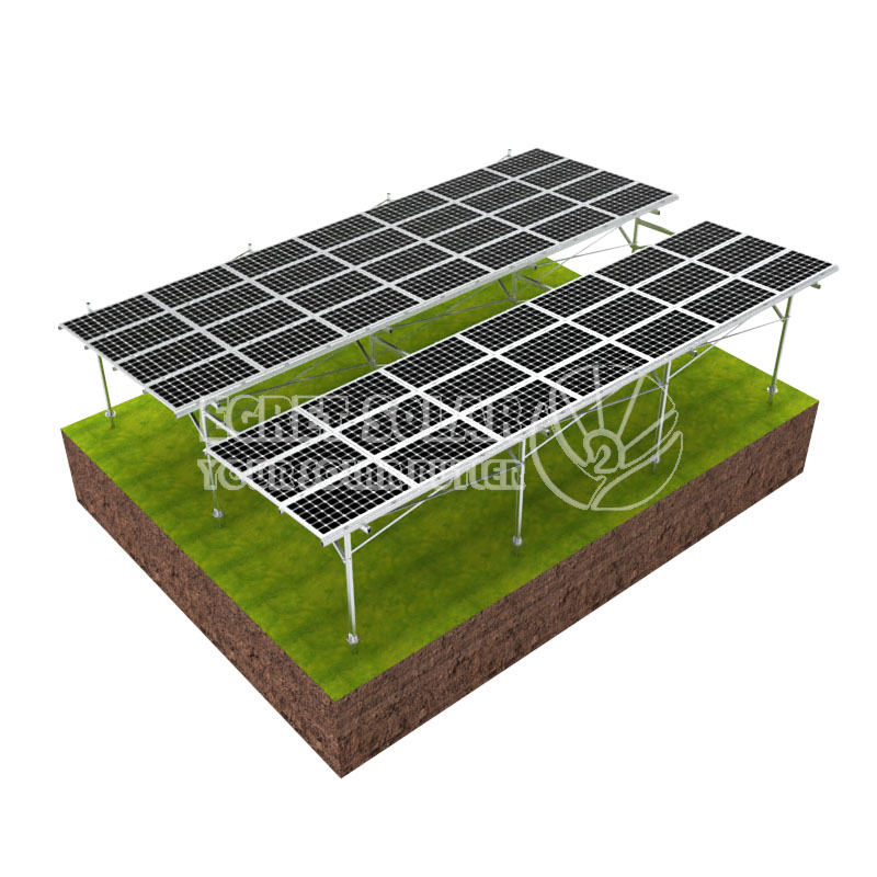 Support agricole solaire en aluminium