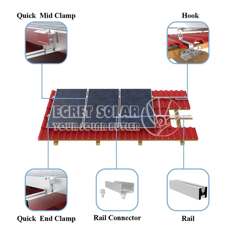 Solar Mounting Tile Roof 