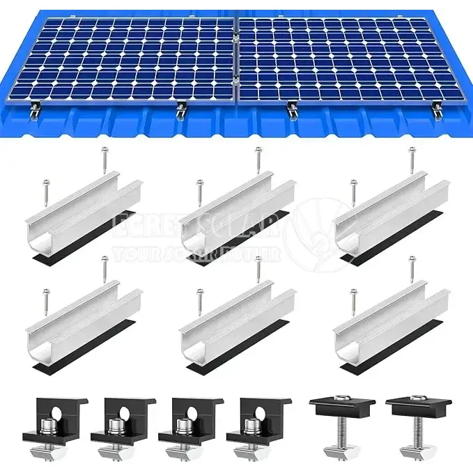 Kit de montage photovoltaïque pour toit trapézoïdal