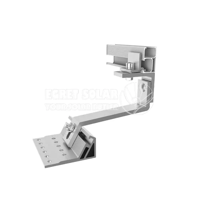 Support de toit en aluminium réglable solaire