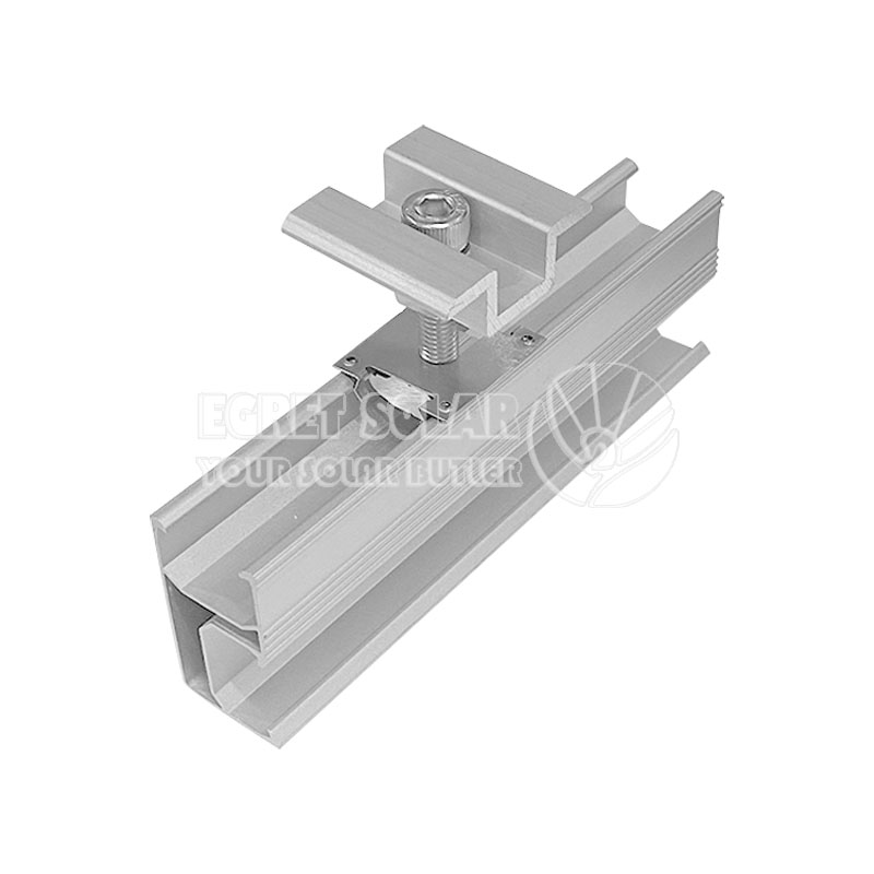 Rail solaire en aluminium 47B pour support de montage sur toit