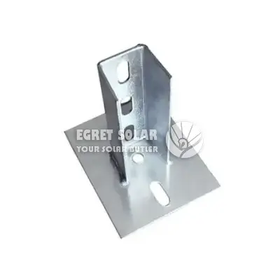 Base solaire en acier au carbone