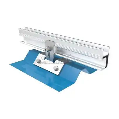 Pince de toit pour montage sur panneaux solaires