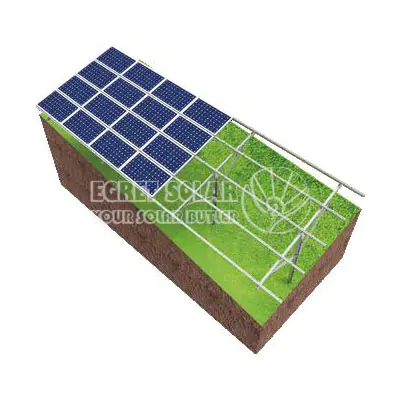 Système de montage au sol pour fondations sur pieux solaires