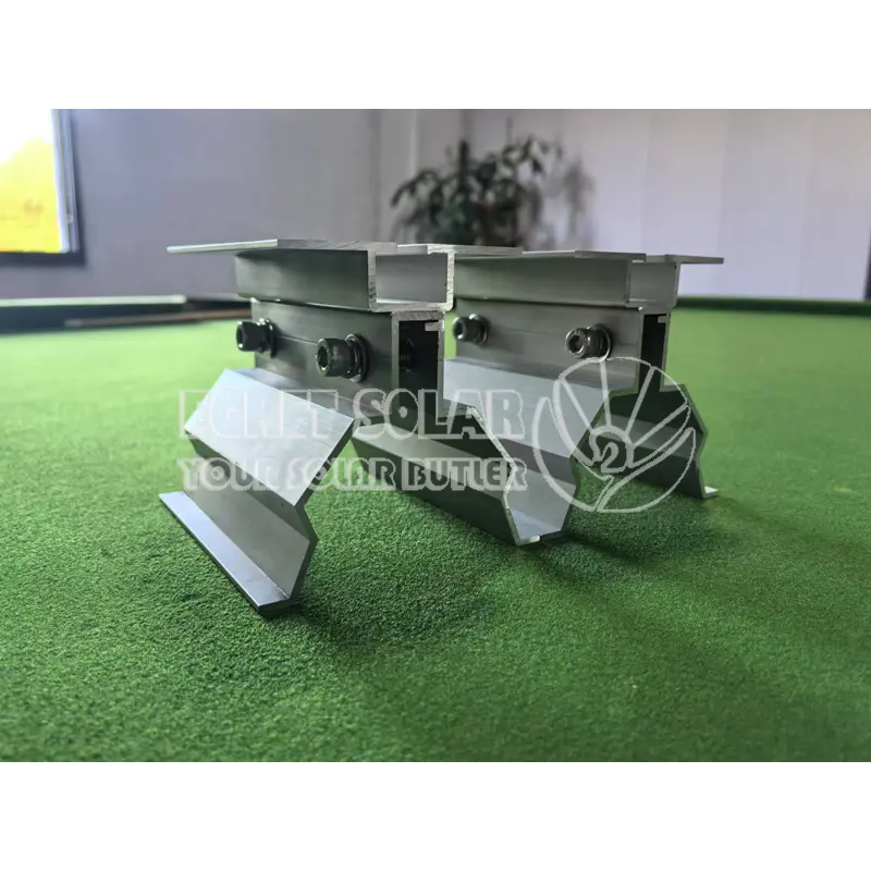 Pince de toit solaire avec rail