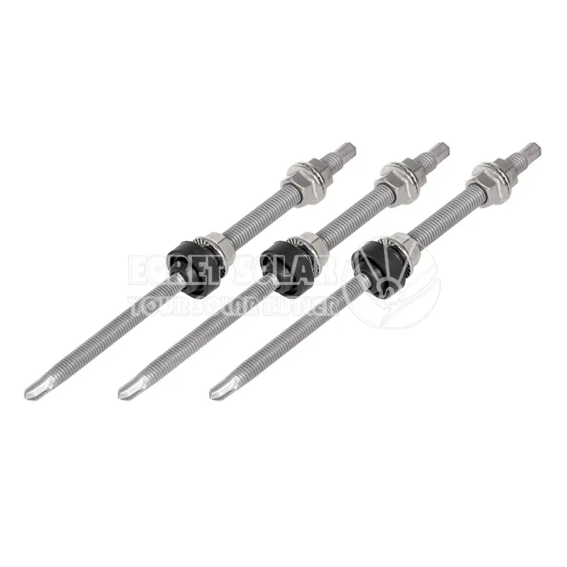 Boulon de support de montage de toit solaire pour poutre en acier